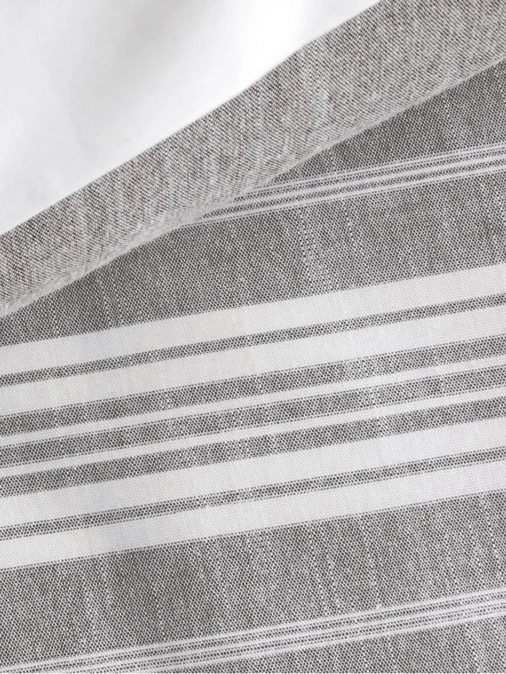 Pottery Barn Teen Gray Striped Reversible Duvet Cover Size Full/Queen